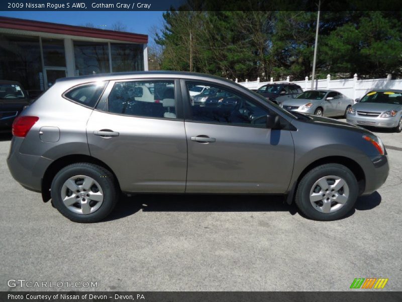 Gotham Gray / Gray 2009 Nissan Rogue S AWD