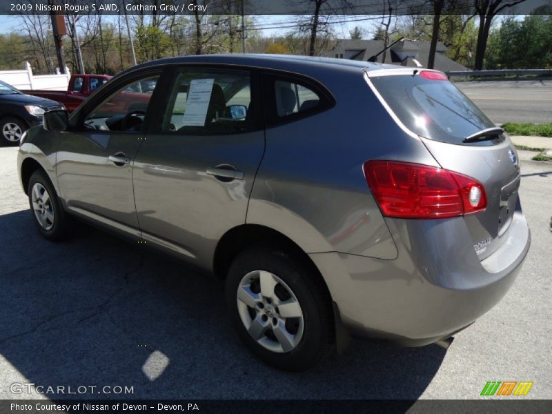 Gotham Gray / Gray 2009 Nissan Rogue S AWD
