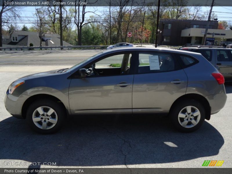 Gotham Gray / Gray 2009 Nissan Rogue S AWD
