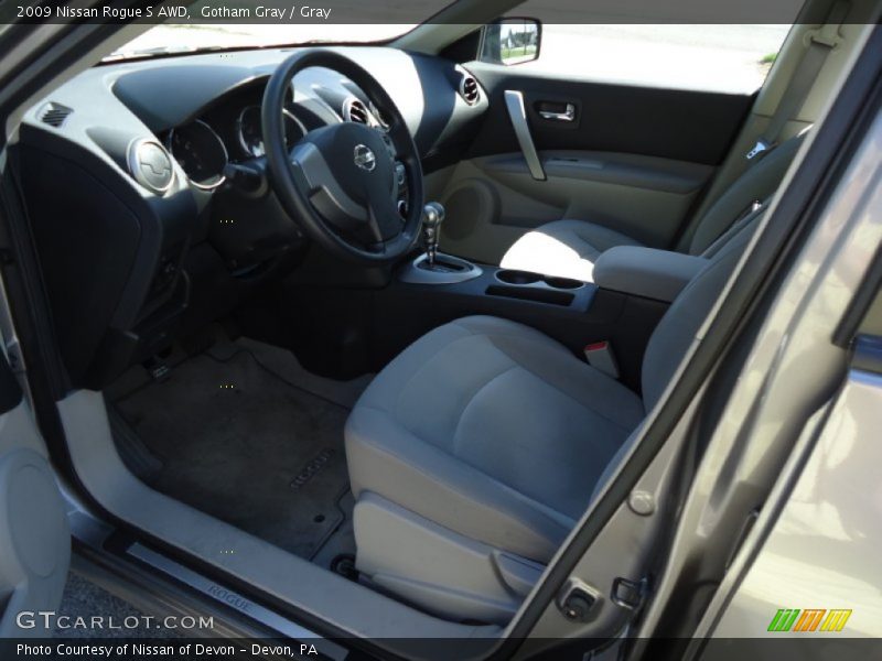 Gotham Gray / Gray 2009 Nissan Rogue S AWD