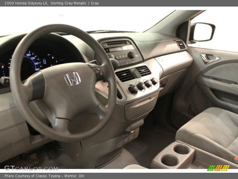 Sterling Gray Metallic / Gray 2009 Honda Odyssey LX