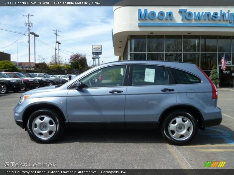 Glacier Blue Metallic / Gray 2011 Honda CR-V LX 4WD