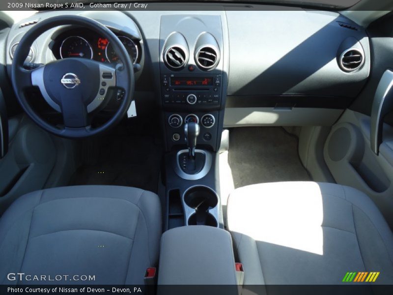 Gotham Gray / Gray 2009 Nissan Rogue S AWD
