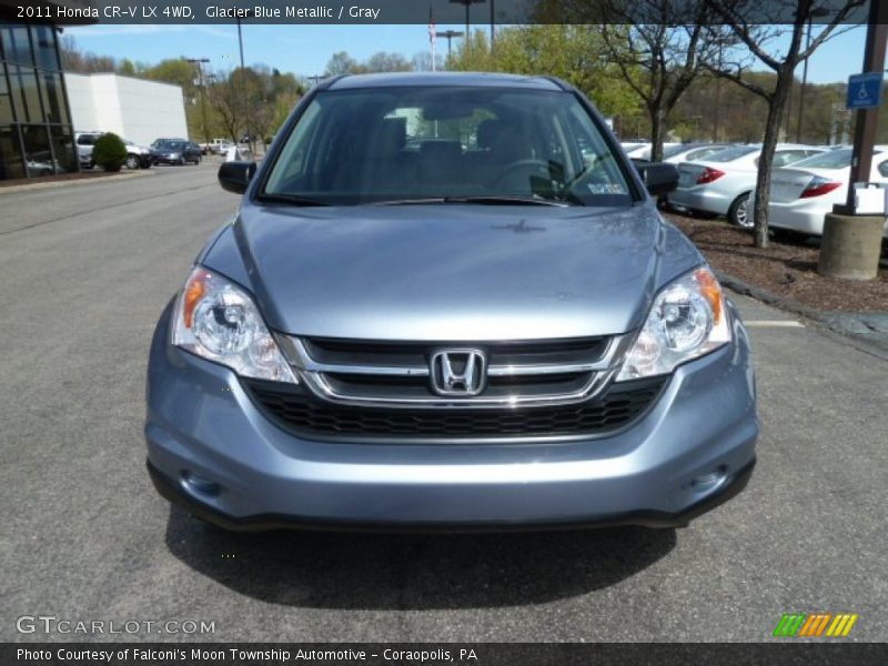 Glacier Blue Metallic / Gray 2011 Honda CR-V LX 4WD