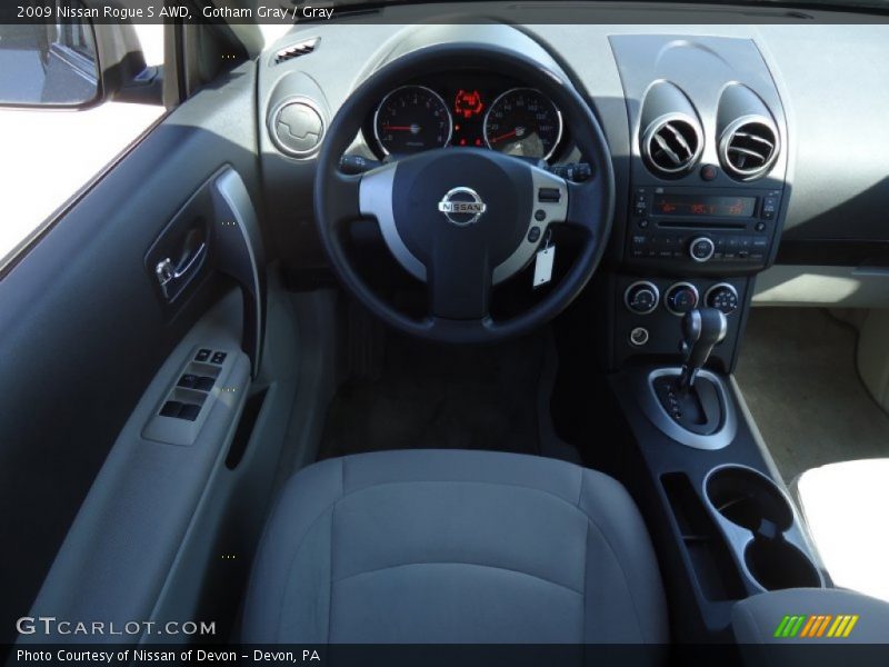 Gotham Gray / Gray 2009 Nissan Rogue S AWD