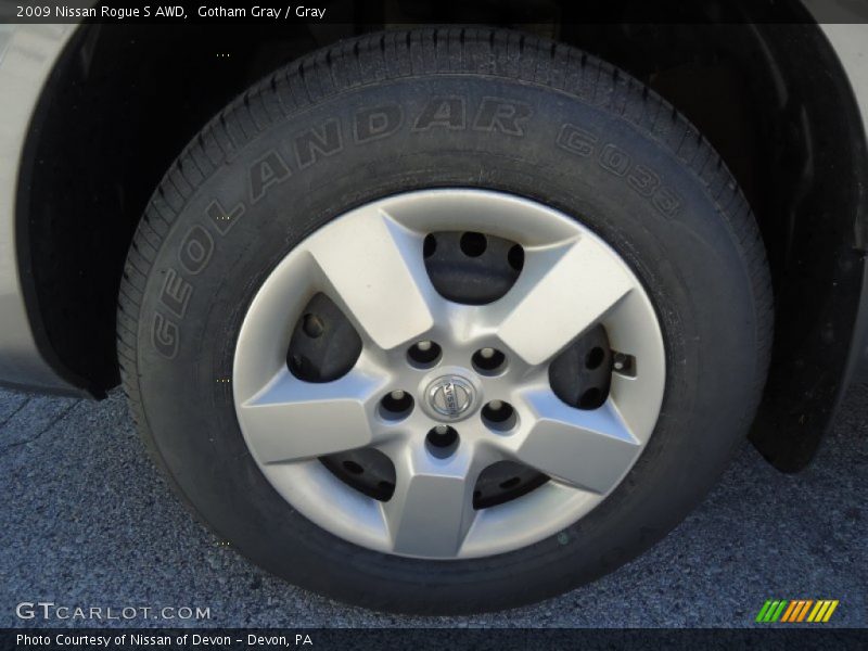 Gotham Gray / Gray 2009 Nissan Rogue S AWD