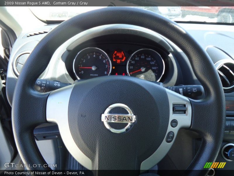 Gotham Gray / Gray 2009 Nissan Rogue S AWD