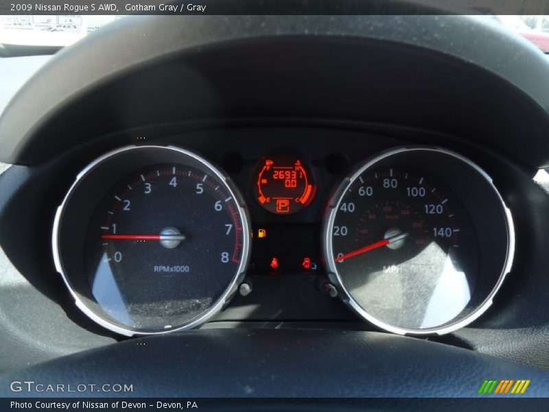 Gotham Gray / Gray 2009 Nissan Rogue S AWD