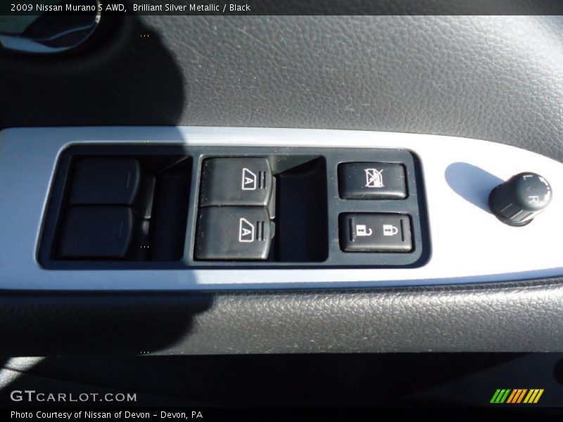 Brilliant Silver Metallic / Black 2009 Nissan Murano S AWD
