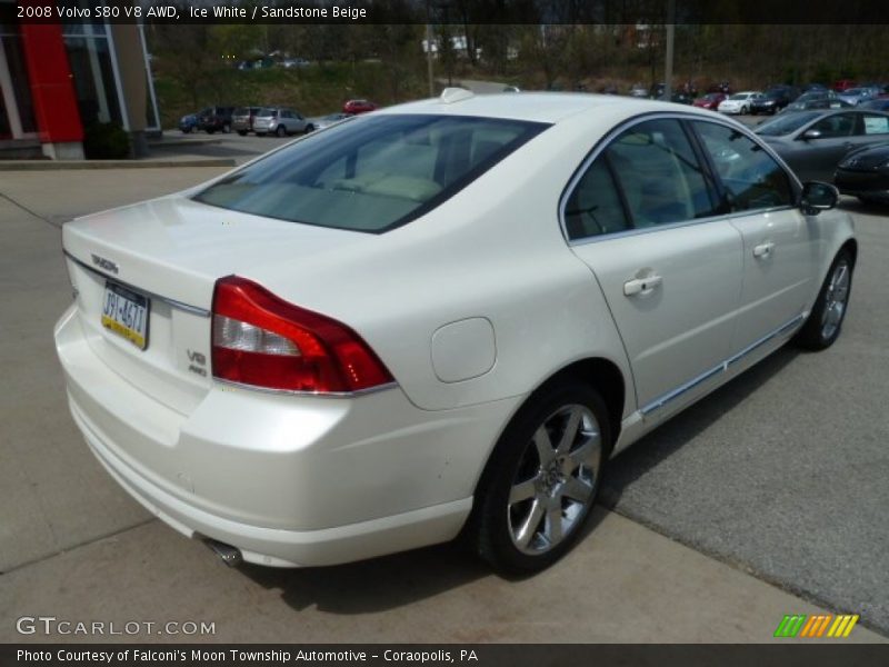 Ice White / Sandstone Beige 2008 Volvo S80 V8 AWD