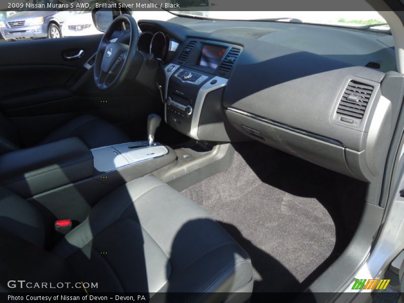 Brilliant Silver Metallic / Black 2009 Nissan Murano S AWD