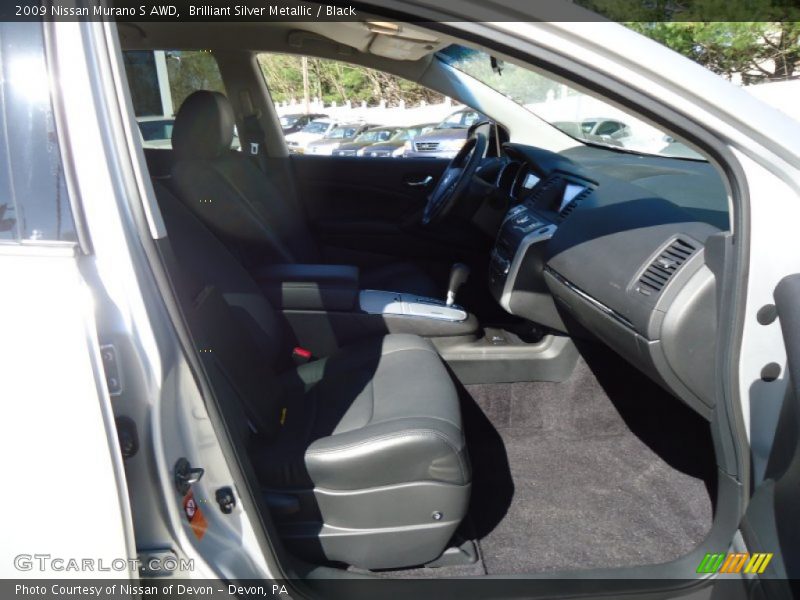 Brilliant Silver Metallic / Black 2009 Nissan Murano S AWD
