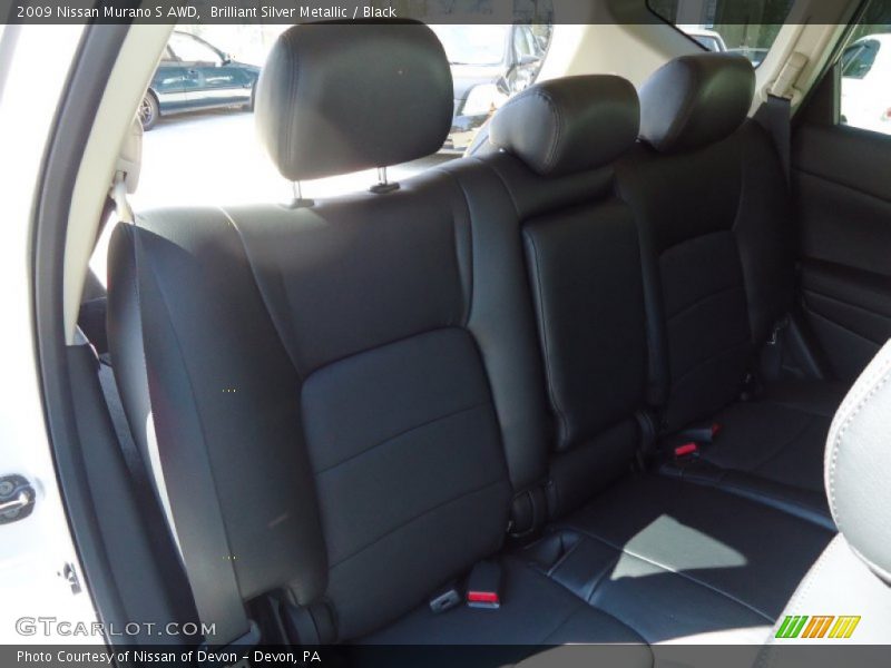Brilliant Silver Metallic / Black 2009 Nissan Murano S AWD