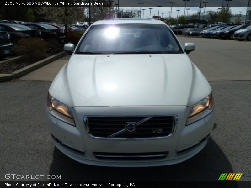 Ice White / Sandstone Beige 2008 Volvo S80 V8 AWD