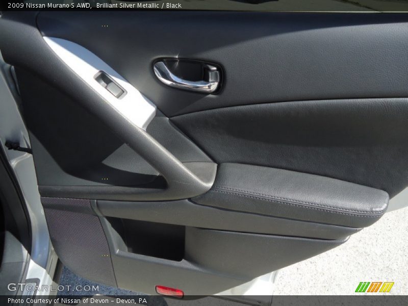Brilliant Silver Metallic / Black 2009 Nissan Murano S AWD
