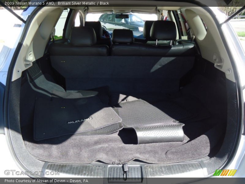 Brilliant Silver Metallic / Black 2009 Nissan Murano S AWD