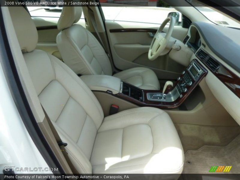 Ice White / Sandstone Beige 2008 Volvo S80 V8 AWD