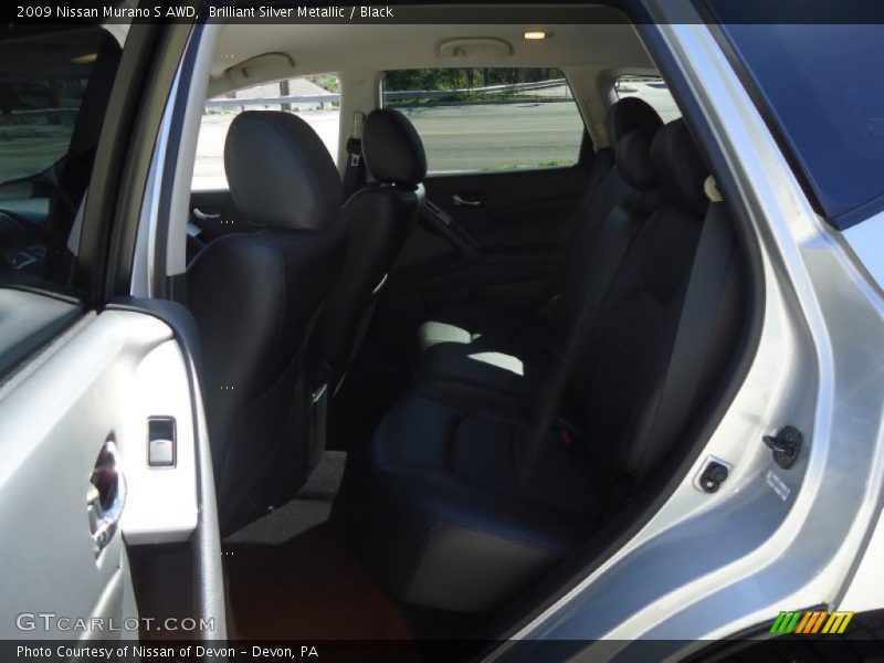 Brilliant Silver Metallic / Black 2009 Nissan Murano S AWD