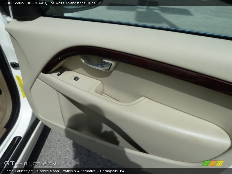 Ice White / Sandstone Beige 2008 Volvo S80 V8 AWD
