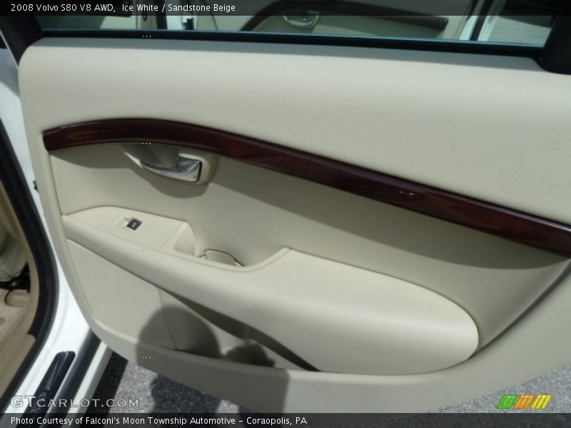 Ice White / Sandstone Beige 2008 Volvo S80 V8 AWD