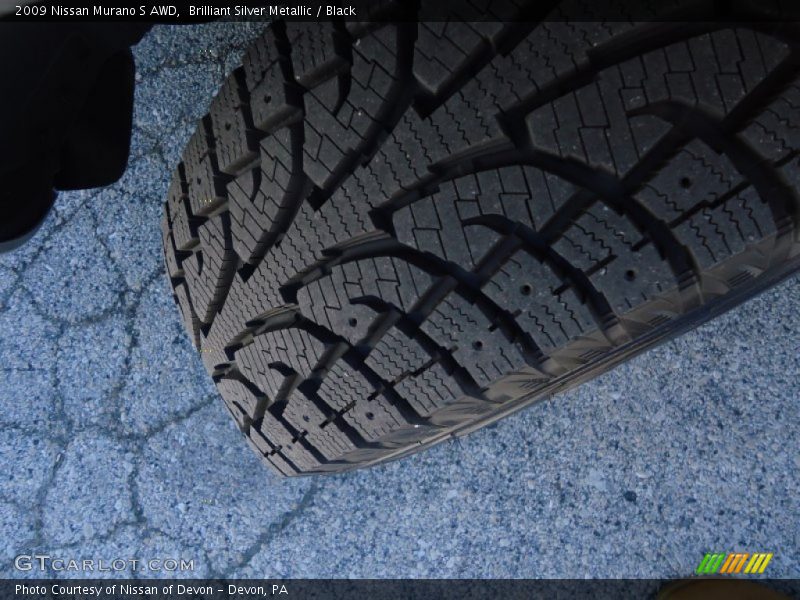 Brilliant Silver Metallic / Black 2009 Nissan Murano S AWD