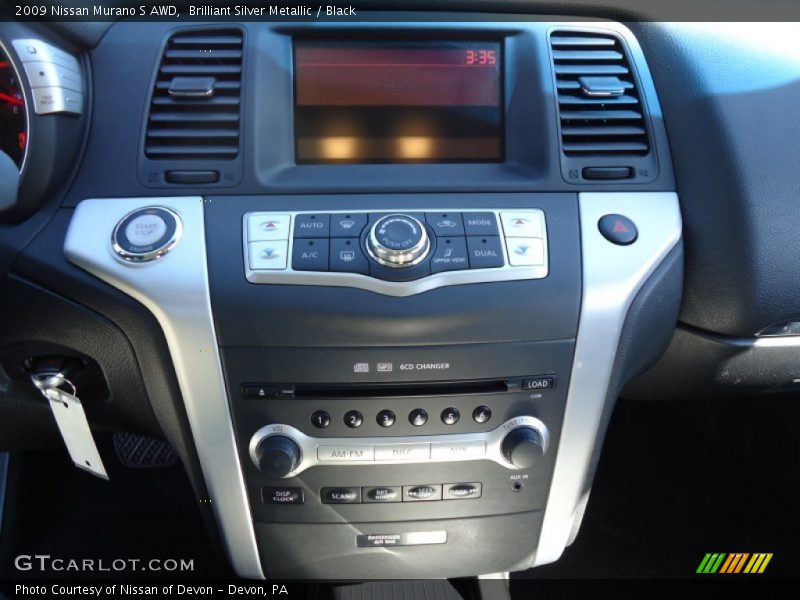 Brilliant Silver Metallic / Black 2009 Nissan Murano S AWD