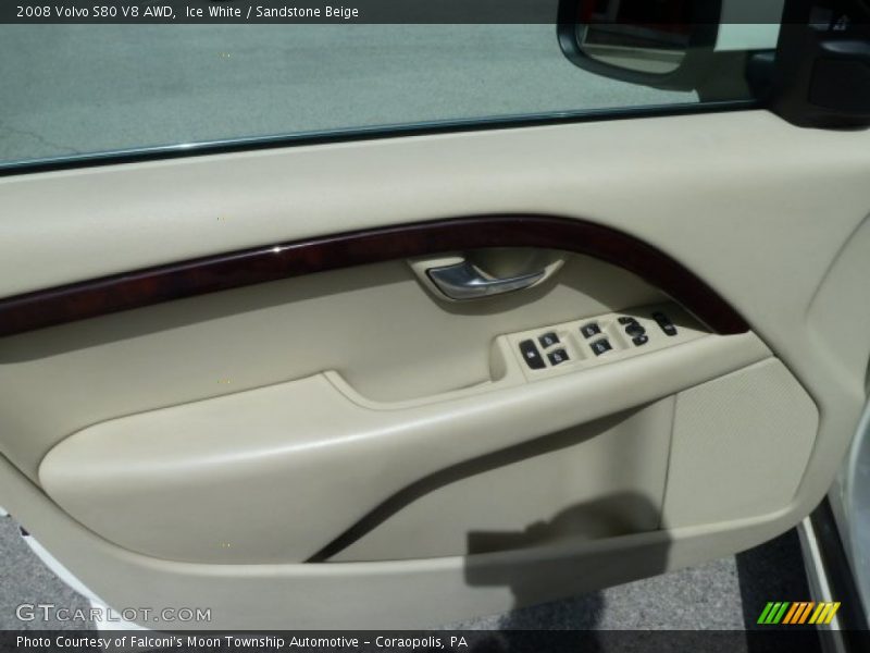 Ice White / Sandstone Beige 2008 Volvo S80 V8 AWD