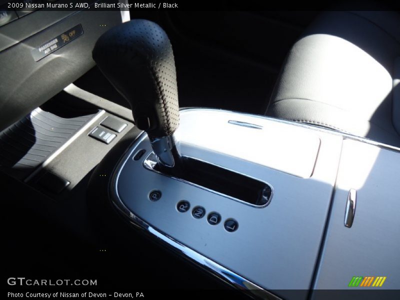 Brilliant Silver Metallic / Black 2009 Nissan Murano S AWD