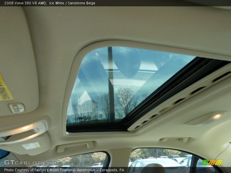 Ice White / Sandstone Beige 2008 Volvo S80 V8 AWD