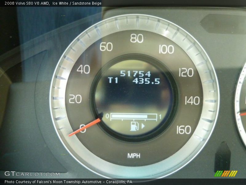 Ice White / Sandstone Beige 2008 Volvo S80 V8 AWD