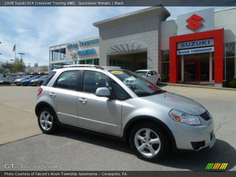 Quicksilver Metallic / Black 2008 Suzuki SX4 Crossover Touring AWD
