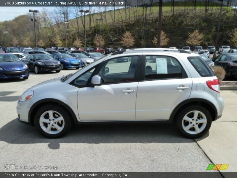 Quicksilver Metallic / Black 2008 Suzuki SX4 Crossover Touring AWD