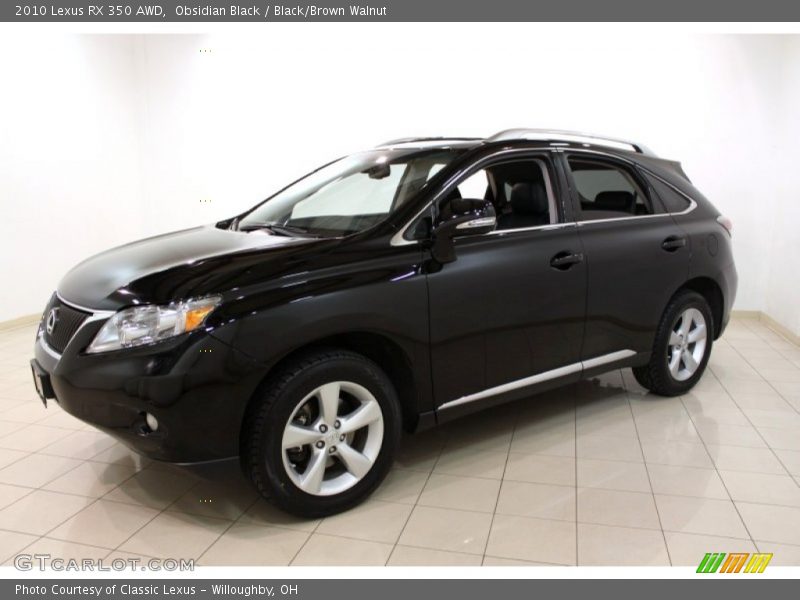 Obsidian Black / Black/Brown Walnut 2010 Lexus RX 350 AWD
