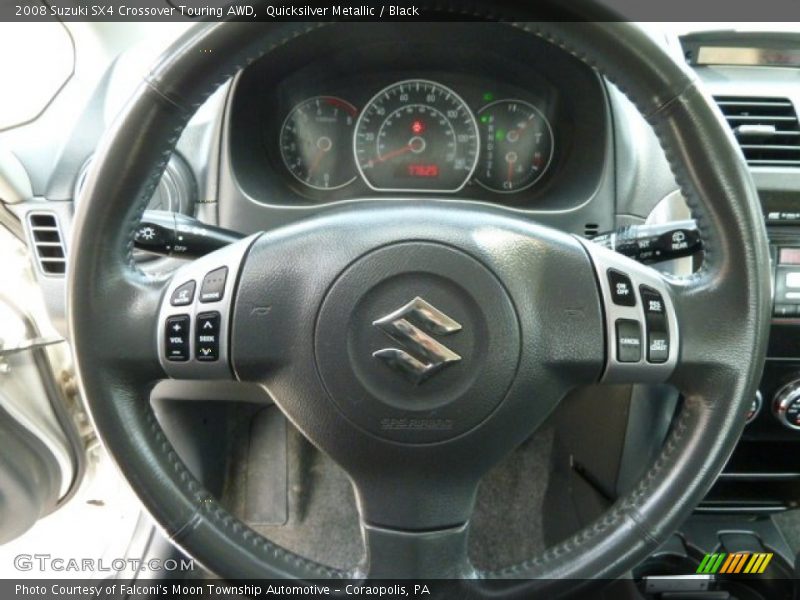 Quicksilver Metallic / Black 2008 Suzuki SX4 Crossover Touring AWD