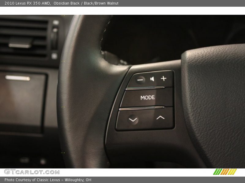 Obsidian Black / Black/Brown Walnut 2010 Lexus RX 350 AWD
