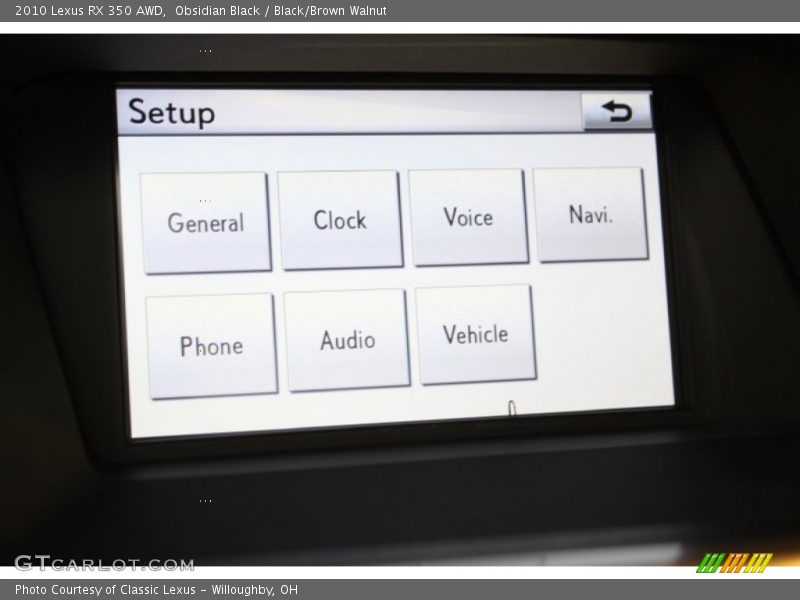 Obsidian Black / Black/Brown Walnut 2010 Lexus RX 350 AWD