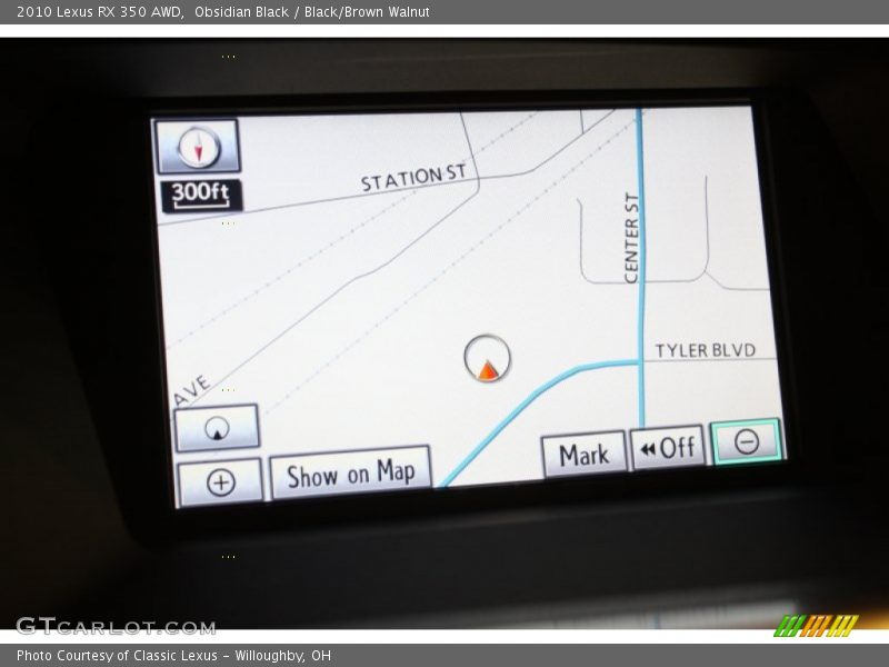 Obsidian Black / Black/Brown Walnut 2010 Lexus RX 350 AWD