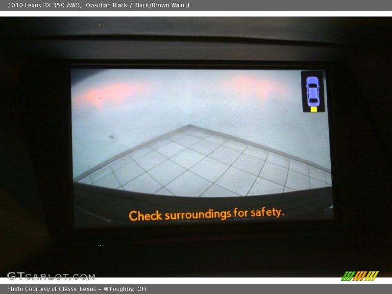 Obsidian Black / Black/Brown Walnut 2010 Lexus RX 350 AWD