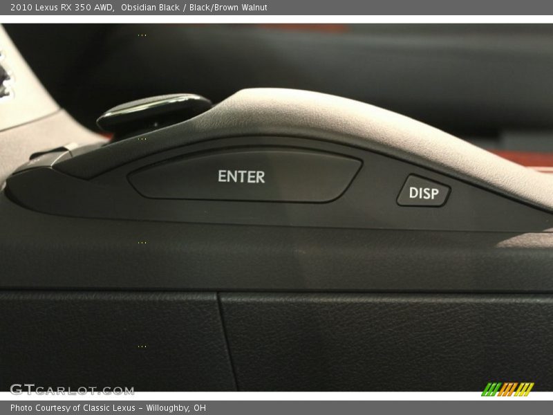 Obsidian Black / Black/Brown Walnut 2010 Lexus RX 350 AWD