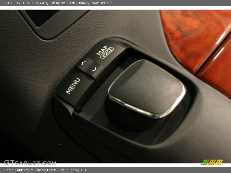 Obsidian Black / Black/Brown Walnut 2010 Lexus RX 350 AWD