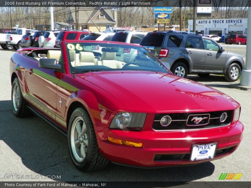 Redfire Metallic / Light Parchment 2006 Ford Mustang V6 Premium Convertible