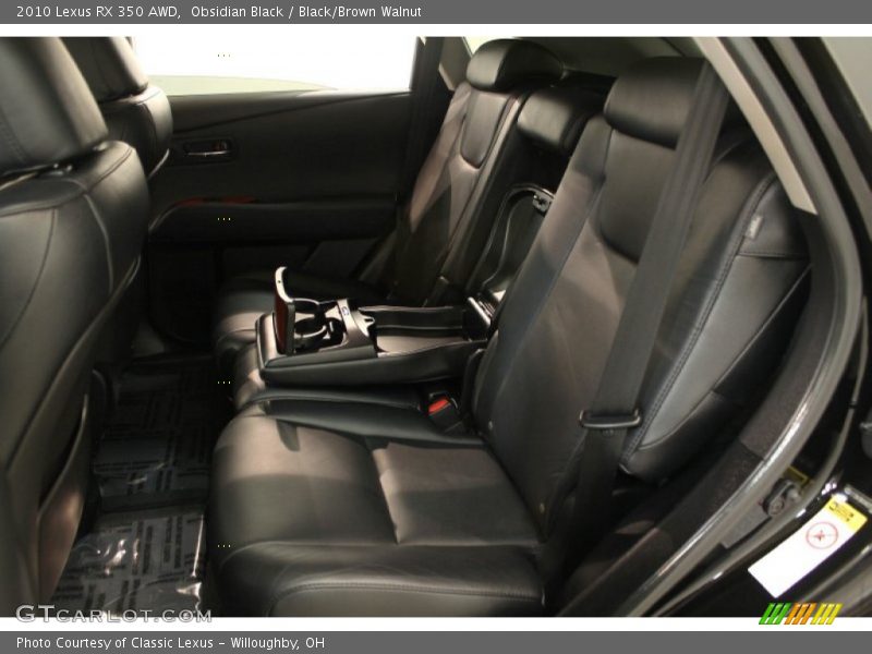 Obsidian Black / Black/Brown Walnut 2010 Lexus RX 350 AWD