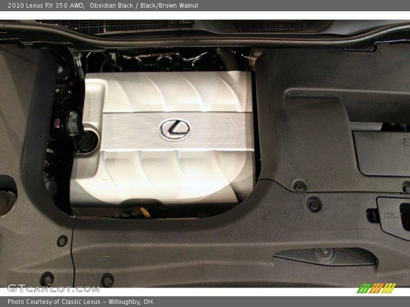 Obsidian Black / Black/Brown Walnut 2010 Lexus RX 350 AWD