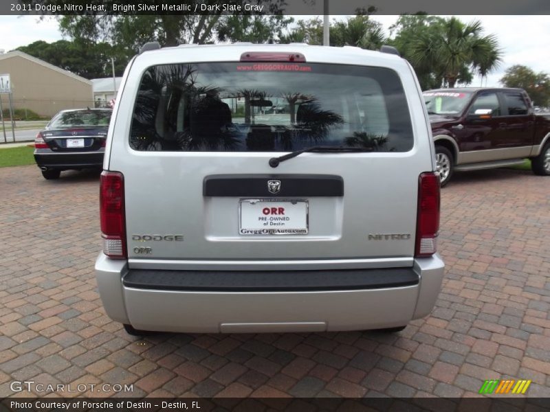 Bright Silver Metallic / Dark Slate Gray 2011 Dodge Nitro Heat