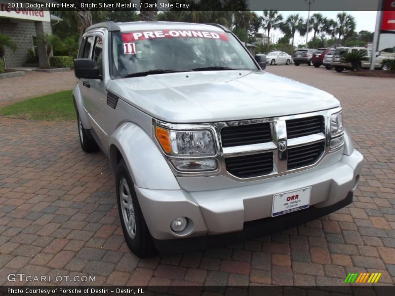 Bright Silver Metallic / Dark Slate Gray 2011 Dodge Nitro Heat