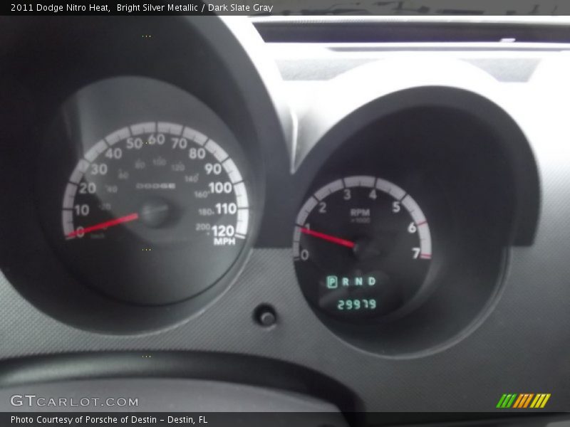 Bright Silver Metallic / Dark Slate Gray 2011 Dodge Nitro Heat