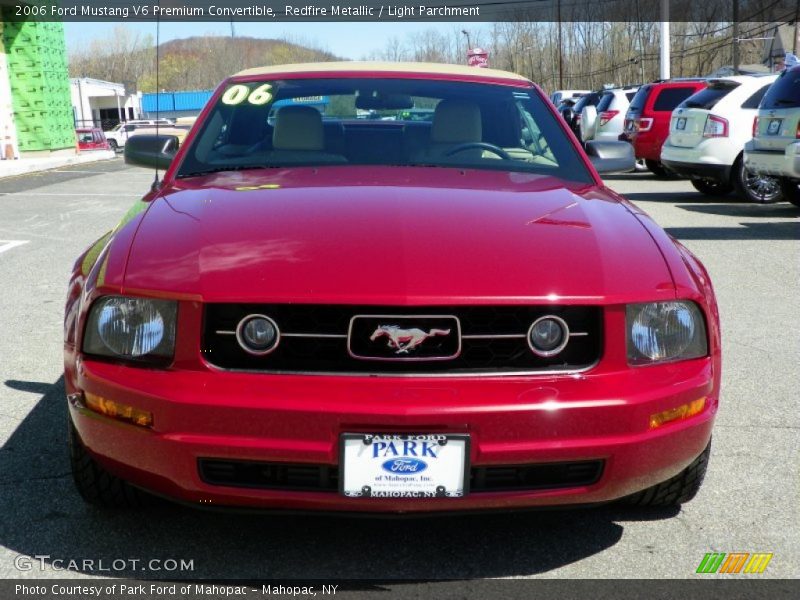 Redfire Metallic / Light Parchment 2006 Ford Mustang V6 Premium Convertible