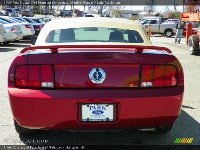 Redfire Metallic / Light Parchment 2006 Ford Mustang V6 Premium Convertible