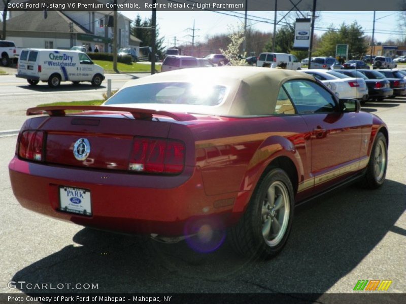 Redfire Metallic / Light Parchment 2006 Ford Mustang V6 Premium Convertible