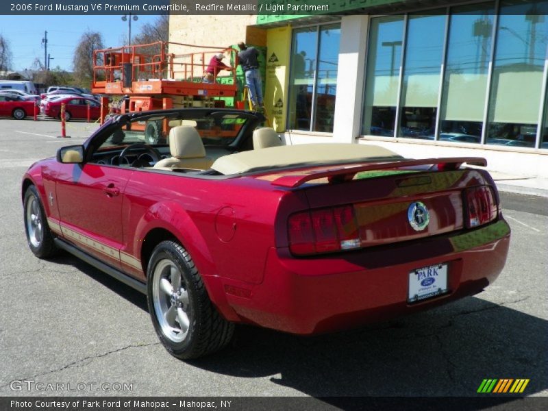 Redfire Metallic / Light Parchment 2006 Ford Mustang V6 Premium Convertible